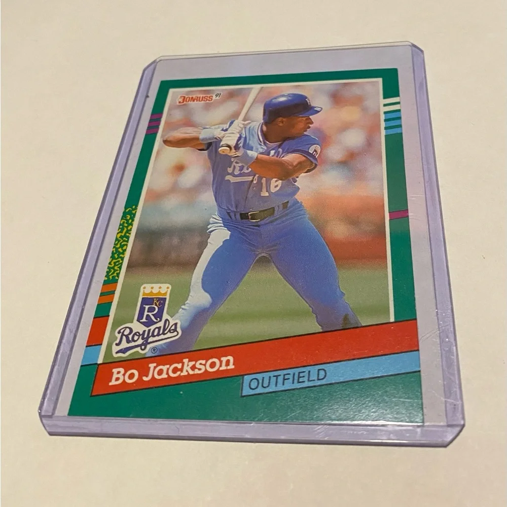 Bo Jackson 1991 Error Donruss Baseball Card # 632 (No dot after inc) Vintage